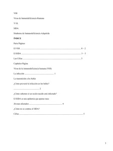 Bebés y jóvenes afectados por el SIDA (Síndrome De Inmunodeficiencia Adquirida)