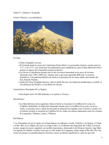 Taller N° 1 Historia Y Geografía Volcán Villarrica y sus alrededores: