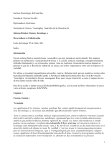 Ciencia y Tecnolog&iacute;a: Globalizaci&oacute;n