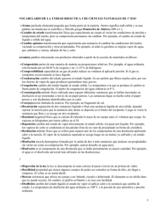 VOCABULARIO DE LA UNIDAD DIDÁCTICA 3 DE CIENCIAS NATURALES DE... Átomo Cambio de estado Demócrito de Abdera