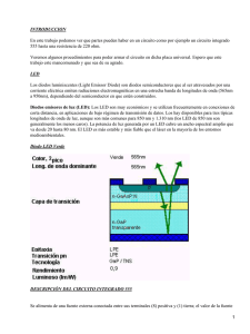 Circuito 555 hasta una resistencia de 220 ohmios