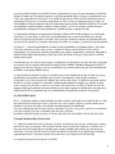 Clases derivadas