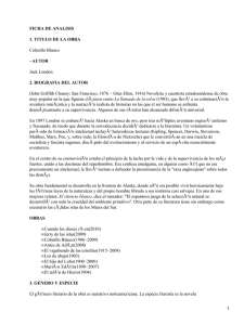 FICHA DE ANALISIS 1. TITULO DE LA OBRA −AUTOR 2. BIOGRAFIA DEL AUTOR