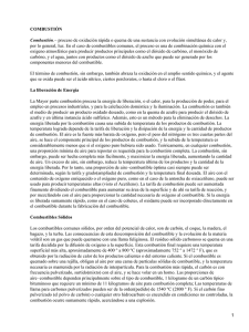 Combustión y procesos de oxidación