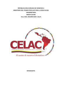 REPUBLICA BOLIVARIANA DE VENEZUELA MINISTERIO DEL PODER POPULAR PARA LA EDUCACION UNIVERSITARIA