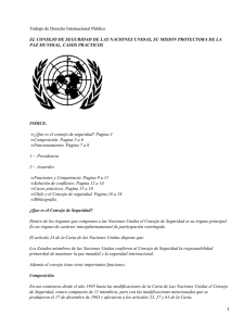 Consejo de Seguridad de la ONU (Organización de las Naciones Unidas)