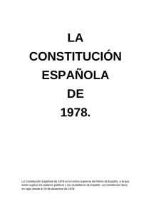LA CONSTITUCIÓN ESPAÑOLA DE
