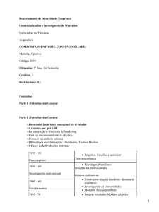 Departamento de Direcci&oacute;n de Empresas Comercializaci&oacute;n e Investigaci&oacute;n de Mercados
