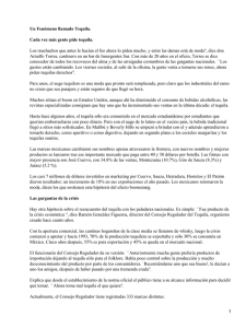 Un Fen&oacute;meno llamado Tequila. Cada vez m&aacute;s gente pide tequila.