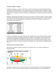 Consumo de energía en España