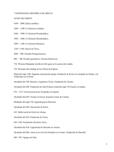 Cronología histórica griega