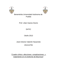 Cuadro clínico, afecciones, complicaciones y tratamiento en el síndrome de Bournout