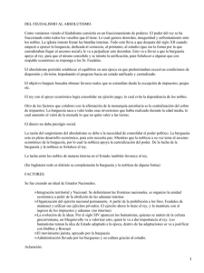 Del feudalismo al absolutismo