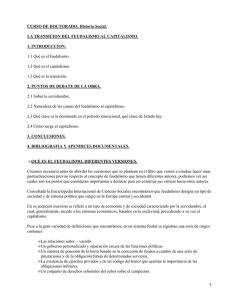 Del Feudalismo al Capitalismo