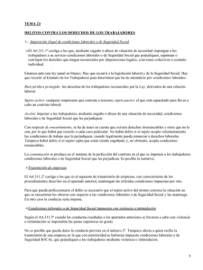 Delitos contra los derechos de los trabajadores