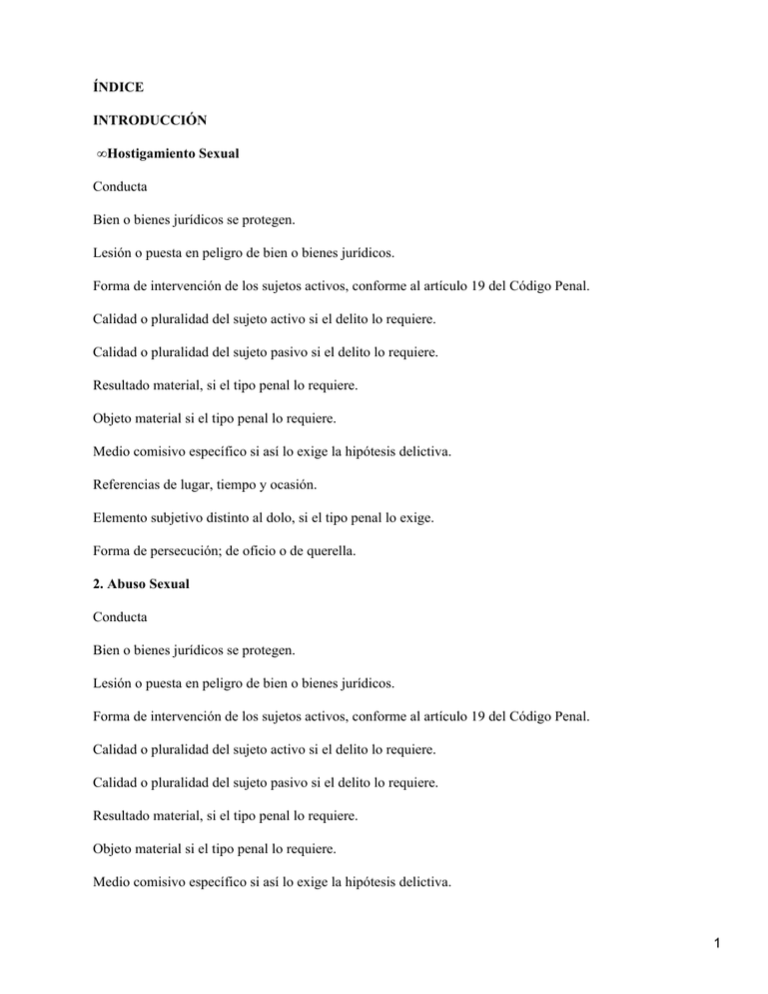 Delitos Psicosexuales Del Estado De Chiapas