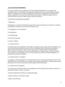 Deportes individuales, colectivos y naturales