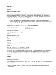 Derecho a la Informaci&oacute;n