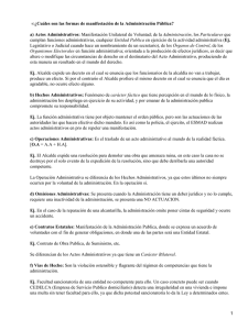 Derecho Administrativo: Actos, Hechos y Nulidad