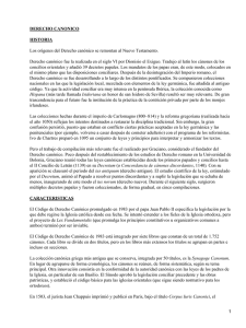 DERECHO CANONICO HISTORIA