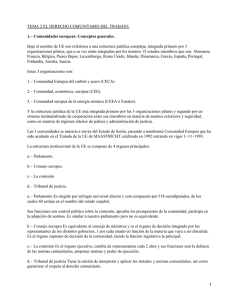 Derecho comunitario en el trabajo