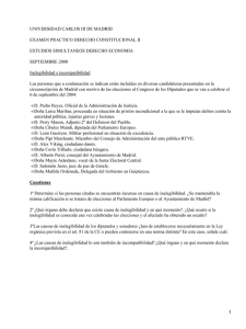 UNIVERSIDAD CARLOS III DE MADRID EXAMEN PRACTICO DERECHO CONSTITUCIONAL II