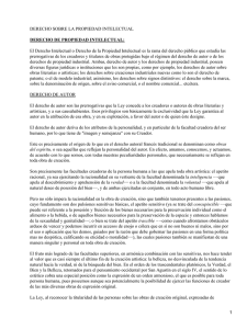 Derecho de la propiedad intelectual