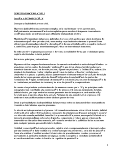 DERECHO PROCESAL CIVIL I Lecci&Atilde;&sup3;n 1- INTRODUCCI&Atilde; N