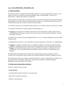R&Atilde; GIMEN POL&Atilde; TICO ESPA&Atilde; OL 1.- Noci&Atilde;&sup3;n de Estado