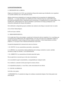 Droga: Dependencia y desintoxicación