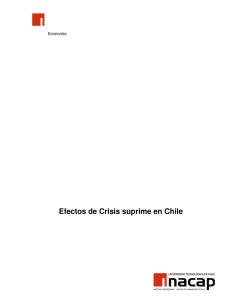 Efectos de Crisis suprime en Chile