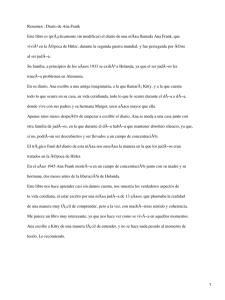 Resumen : Diario de Ana Frank