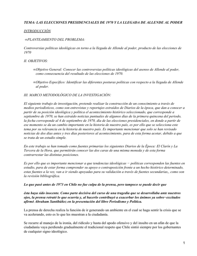 Elecciones presidenciales de 1970