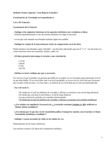 Instituto Técnico Superior &#34;Luis Rogerio González&#34; Cuestionarios de Tecnología correspondientes a
