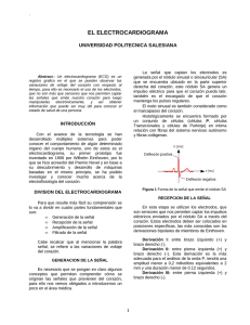 EL ELECTROCARDIOGRAMA UNIVERSIDAD POLITECNICA SALESIANA