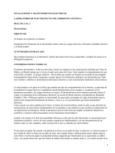 INTALACIONES Y MANTENIMIENTO ELECTRICOS LABORATORIO DE ELECTROTECNIA DE CORRIENTE CONTINUA