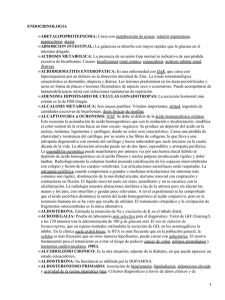 ENDOCRINOLOGIA ABETALIPOPROTEINEMIA: ABSORCION INTESTINAL: ACIDOSIS METABOLICA: