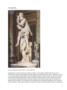 1. Introducción. Eneas abandonando Troya (1618 − 1619) de Bernini