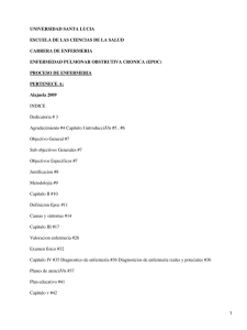 Enfermedad Pulmonas Obstrutiva Crónica