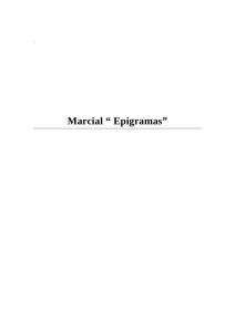 Epigramas; M. Valerio Marcial