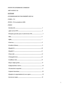 INSTITUTO SUPERIOR DE COMERCIO AMUNATEGUI 126 SANTIAGO ENFERMEDADES DE TRANSMISIÓN SEXUAL