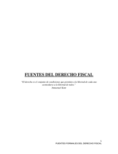 Fuentes formales del Derecho Fiscal en México