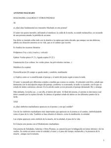 ANTONIO MACHADO SOLEDADES, GALERÍAS Y OTROS POEMAS XI