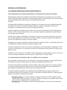 HISTORIA CONTEMPORÁNEA 1er CURSO DE PUBLICIDAD Y RELACIONES PÚBLICAS