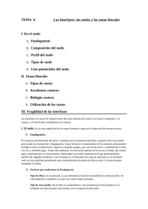 Interfases: suelos y zonas litorales