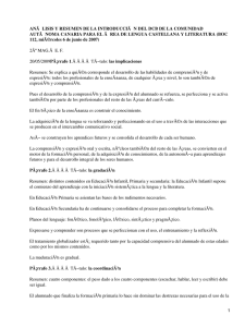 Introcducción del DCB de Canarias para el área de lengua castellana y literatura