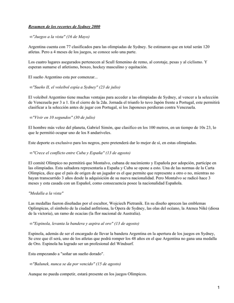 Juegos Olímpicos de Sidney 2000