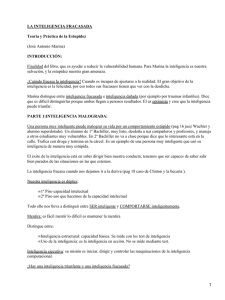 La inteligencia fracasada, teor&iacute;a y pr&aacute;ctica de la est&uacute;pidez; Jos&eacute; Antonio Marina