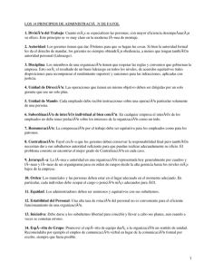Los 24 Principios de Administración de Fayol
