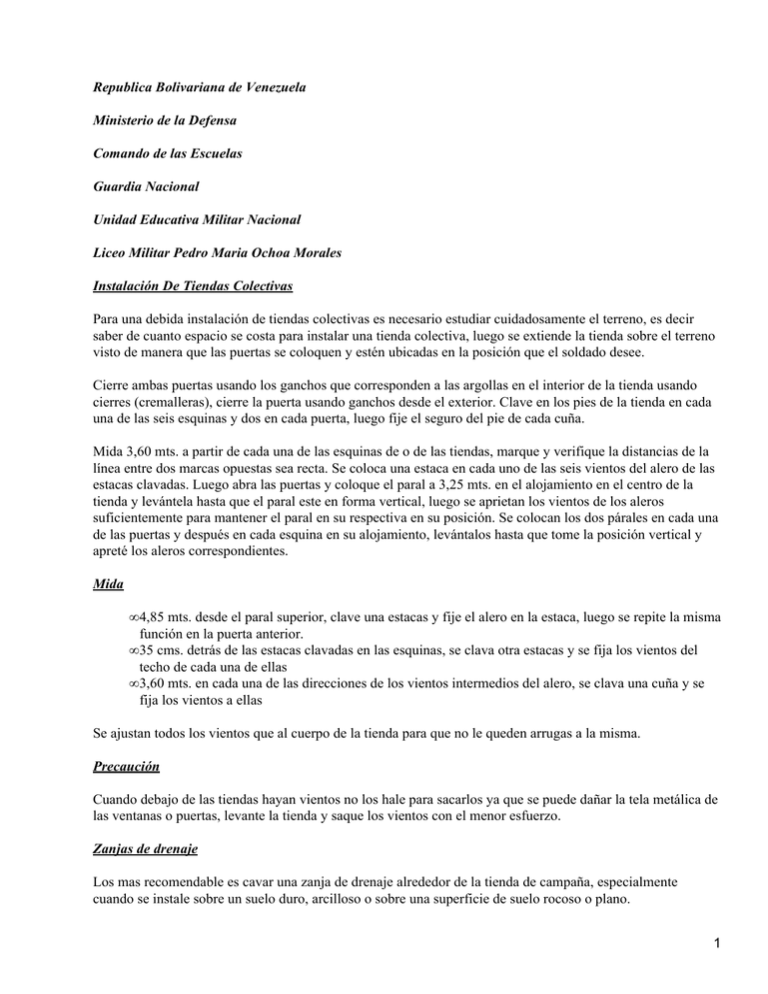 Marcha y Vivac